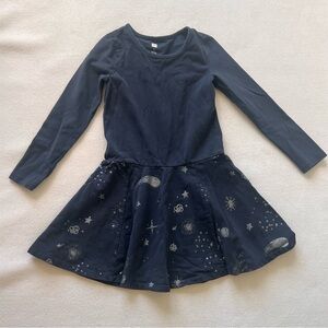 Size 6 Tea dress! Twirly Tea Collection dress, long sleeve dress, Navy blue